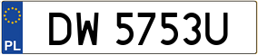 Trailer License Plate